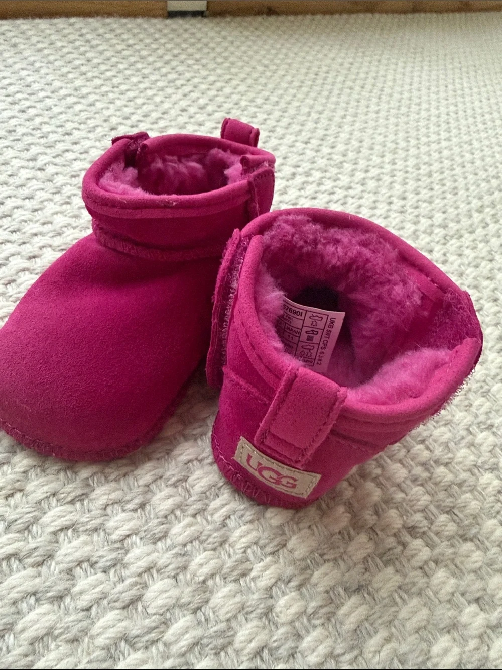 UGG Kids Hot Pink Shearling Boots
